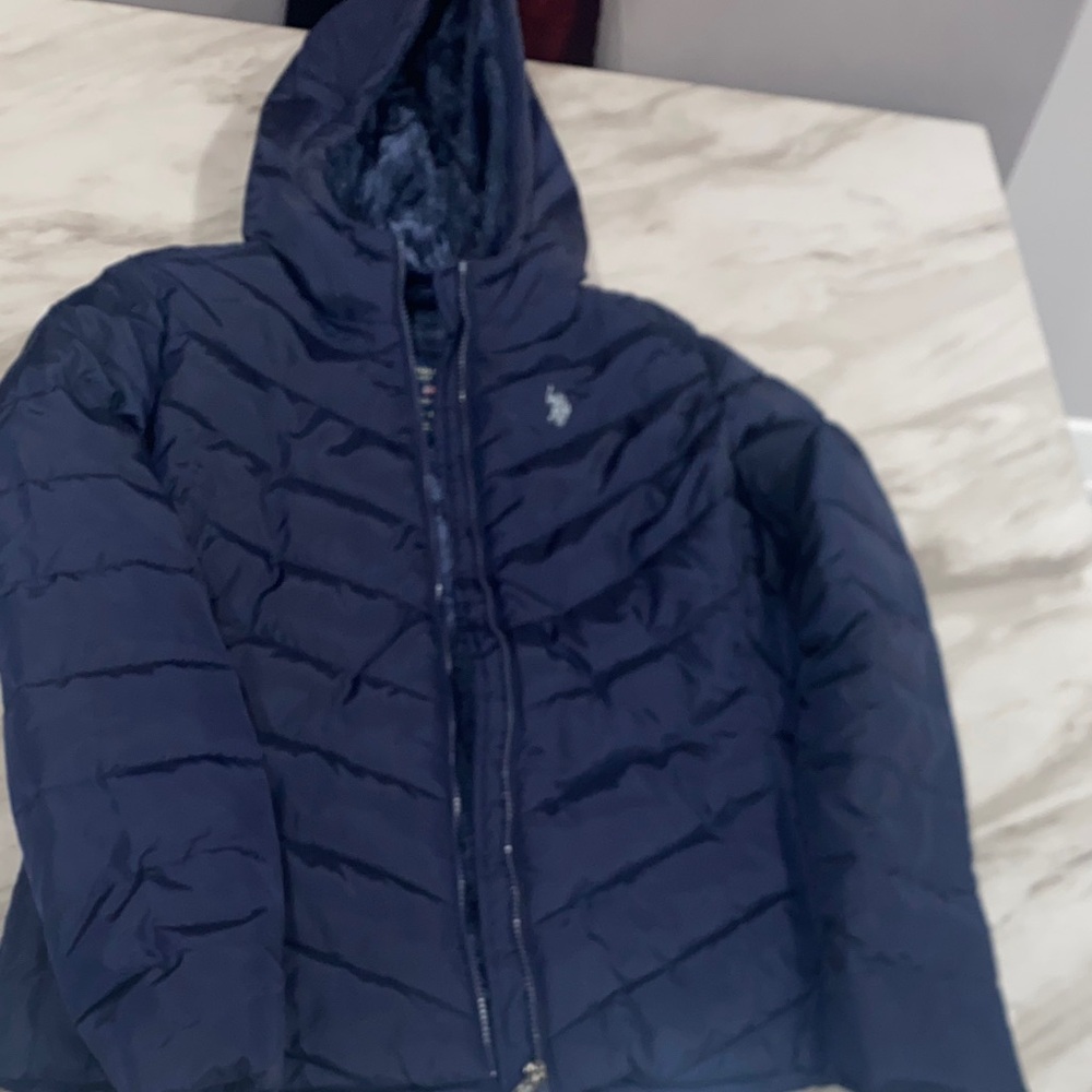 U.S. Polo Assn. Navy Kids Puffer Jacket